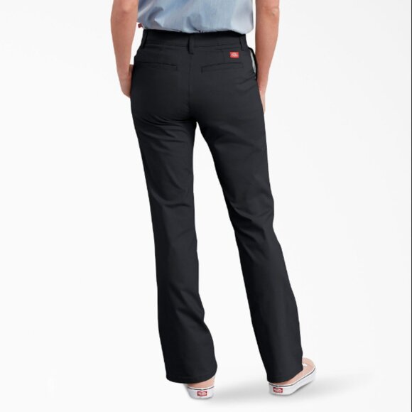 NWT Black Dickies Womens FLEX Slim Fit Bootcut Pants Stretch Work Y2K Plus 22R - Picture 2 of 3